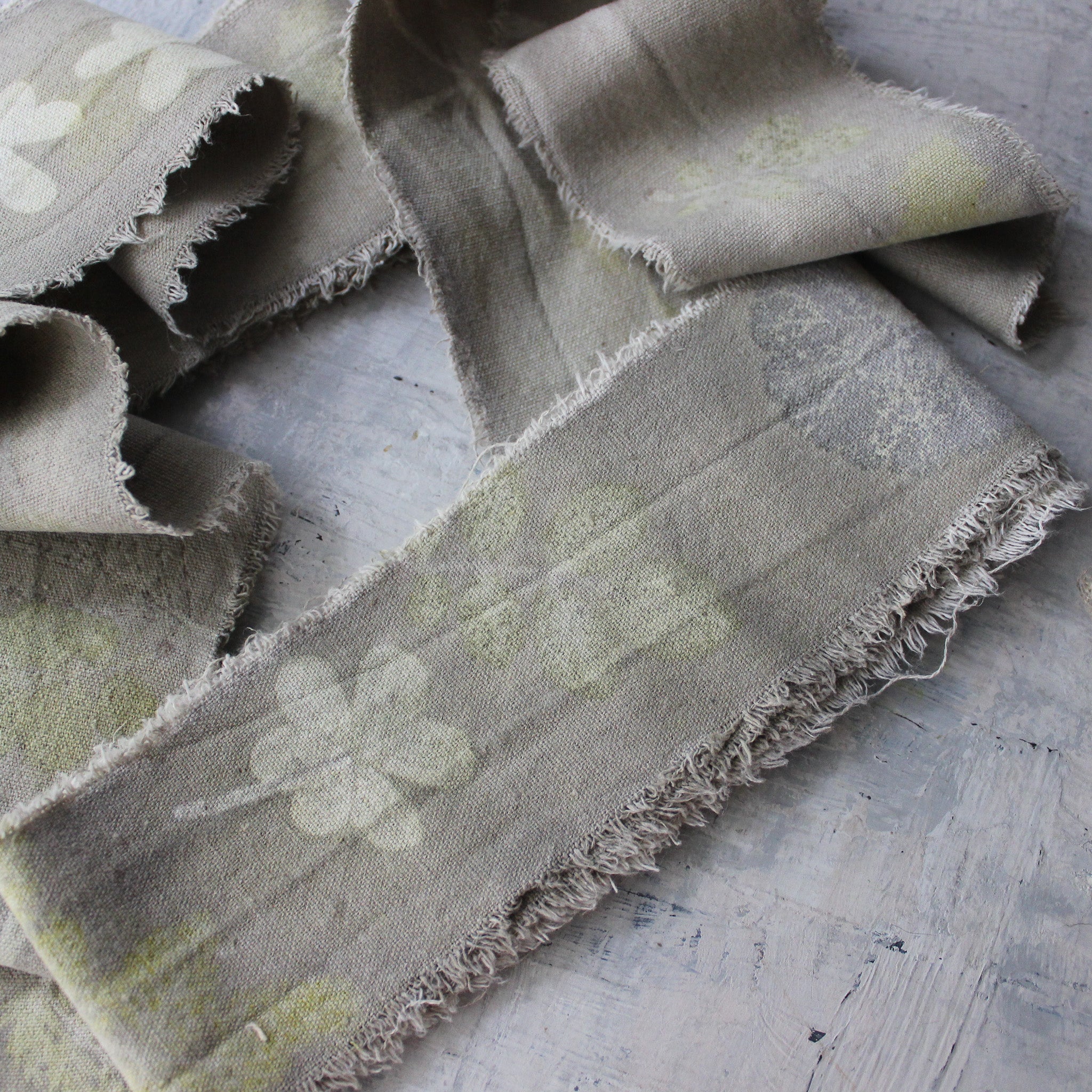 Eco-Print Calico Ribbon