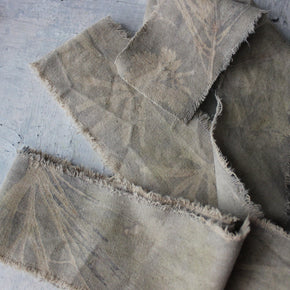 Eco-Print Calico Ribbon