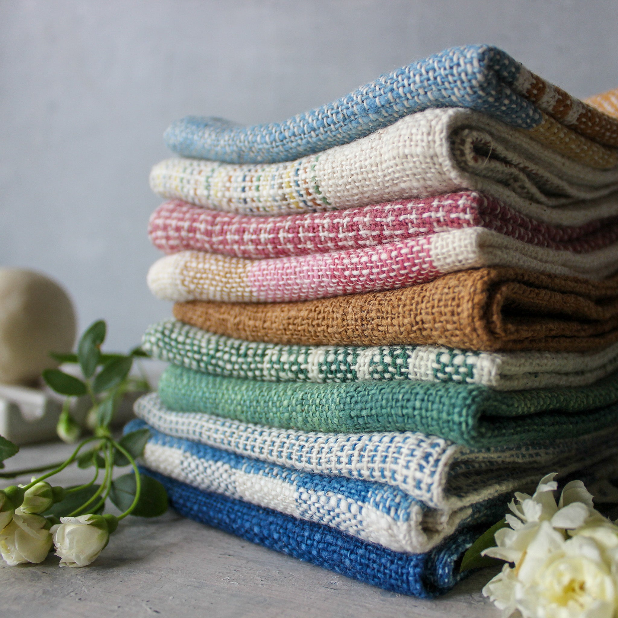 Handwoven Cotton Face Washers