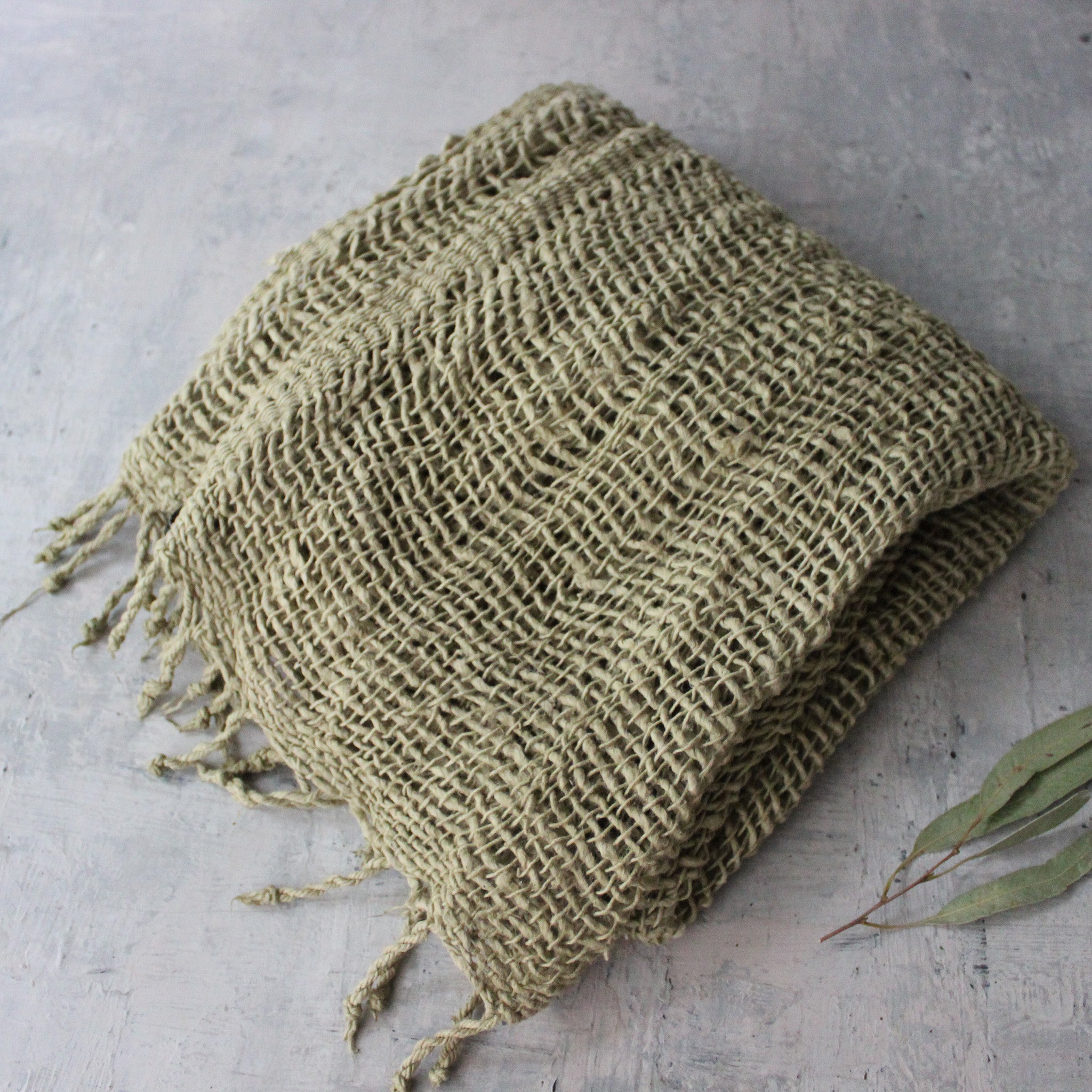 Botanical Dye Handloomed Scarf #6