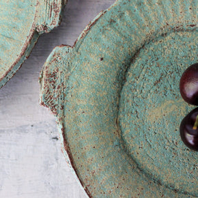 Green Stoneware Paper Plates