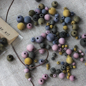 Plant Dyed Wooden Bead Kit