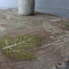 Botanical Eco Print Linen Panel Placemats
