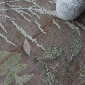Botanical Eco Print Linen Panel Placemats