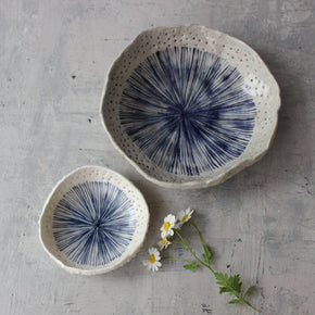 Pierced Indigo Star Bowls