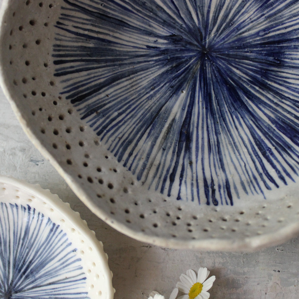 Pierced Indigo Star Bowls