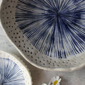 Pierced Indigo Star Bowls