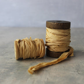 Botanical Dye Silk Ribbon Bobbins