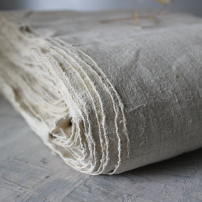 Vintage Handspun Hemp Fabric