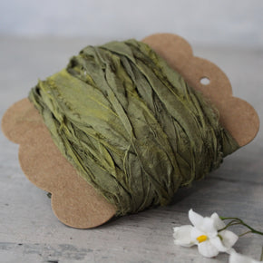 Botanical Dye Silk Ribbon