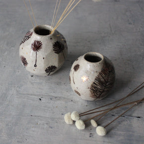 Little Sepia Painted Detail Vase