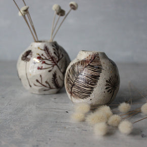 Little Sepia Painted Detail Vase