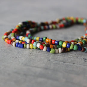 Glass Seed Bead Necklaces (4mm)