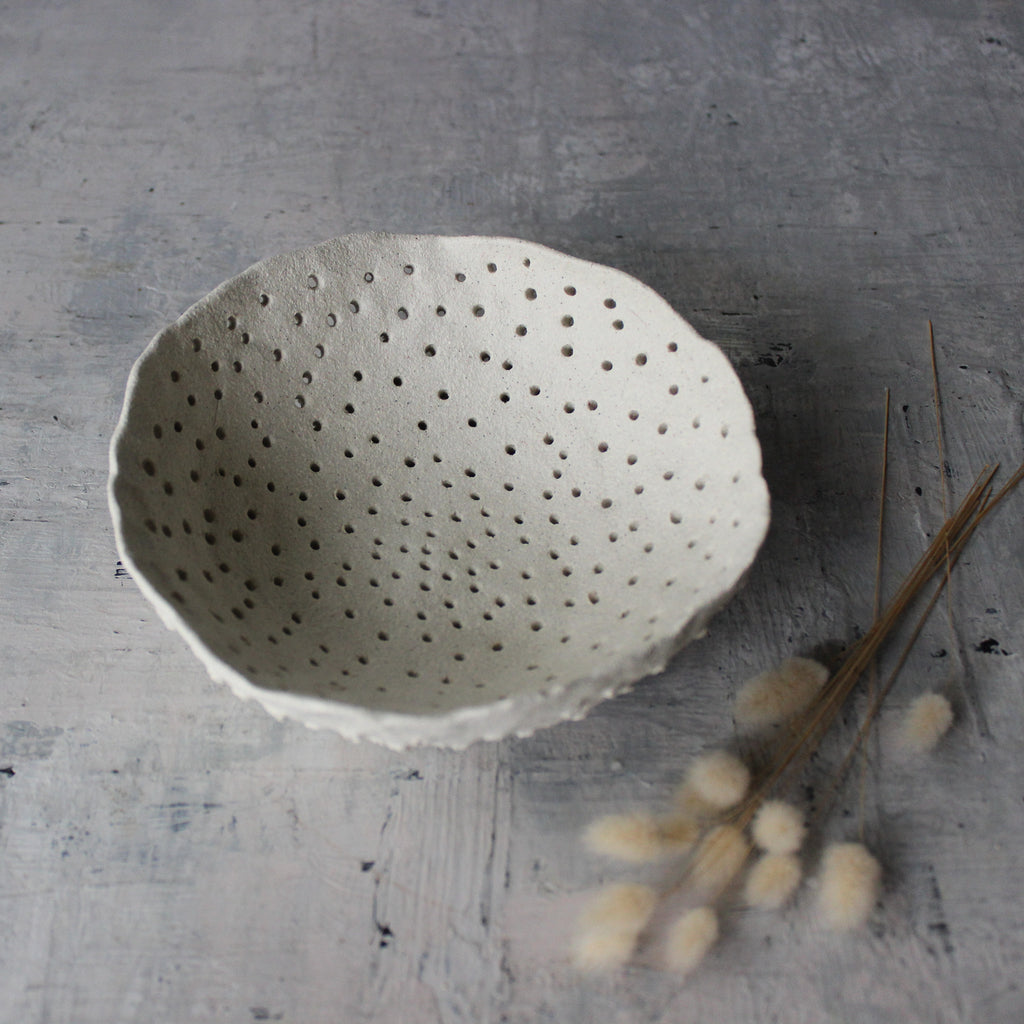 Pierced Ceramic Bowl
