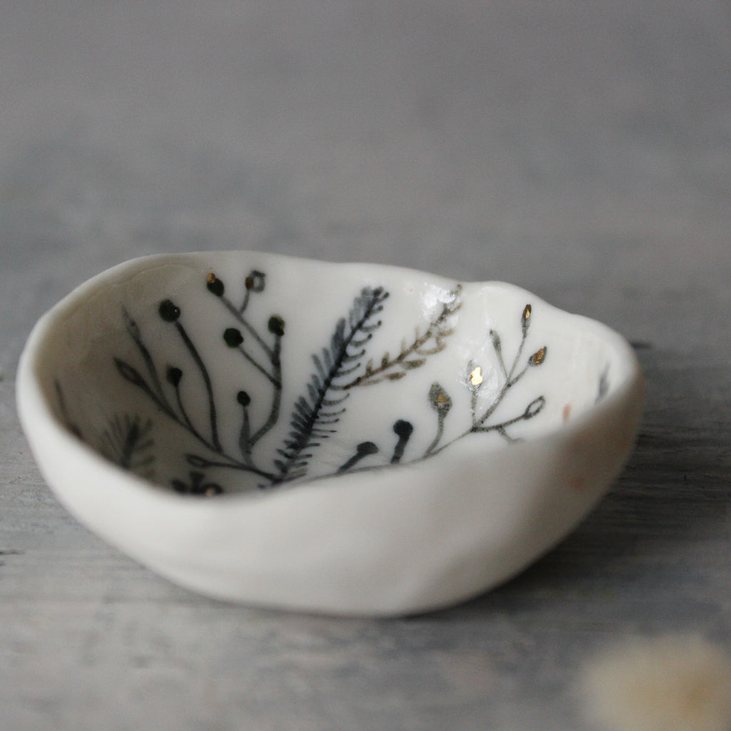 Painted Porcelain Trinket Dish #5