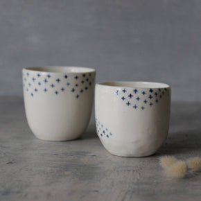 Little Blue Cross Cups
