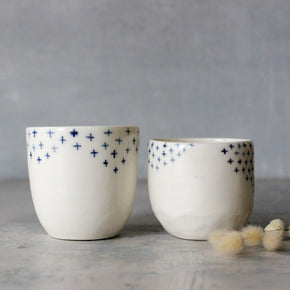 Little Blue Cross Cups