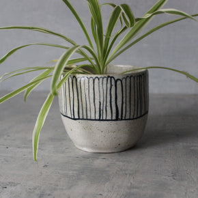 Ceramic Planter Blue Daisy