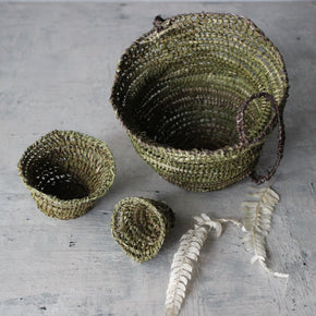 Local Handwoven Flax Baskets