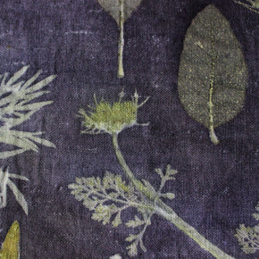 Botanical Eco Print Linen Placemat Logwood #2
