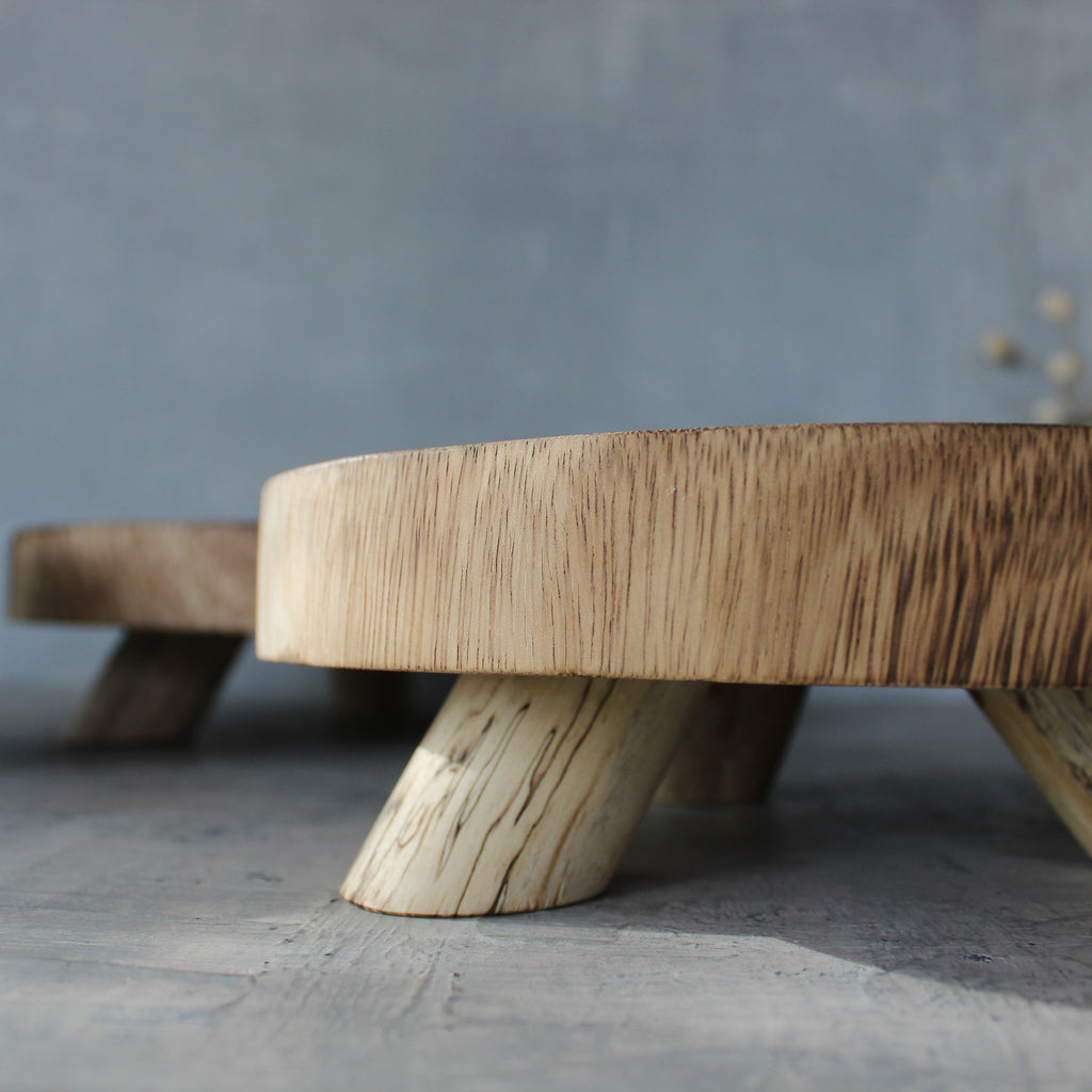 Suar Wood Round Risers