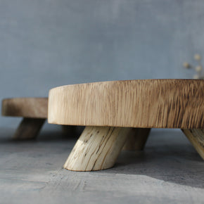 Suar Wood Round Risers