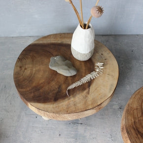 Suar Wood Round Risers