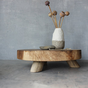 Suar Wood Round Risers