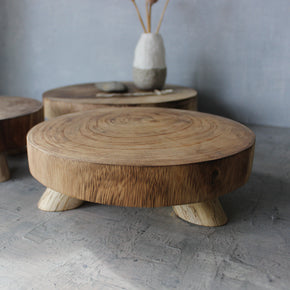 Suar Wood Round Risers