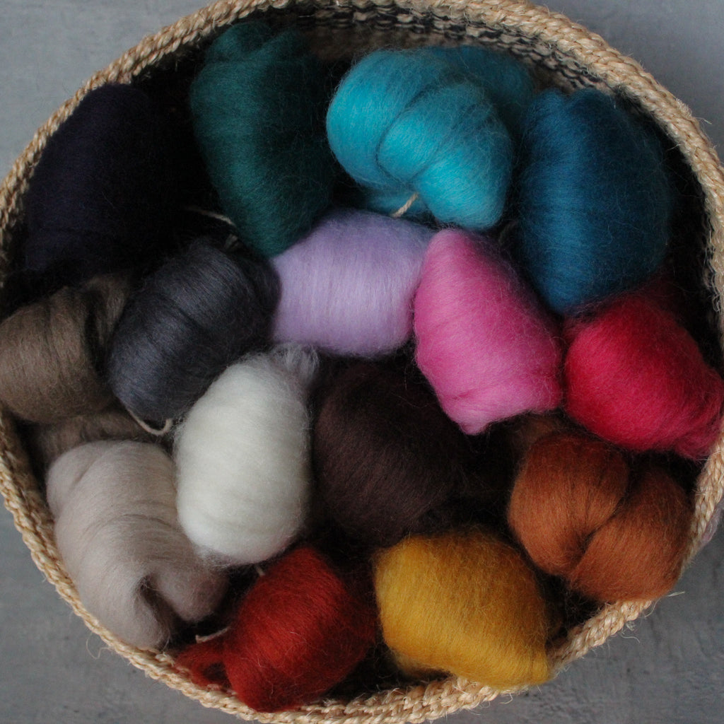 Wool Roving Coloured Fleece