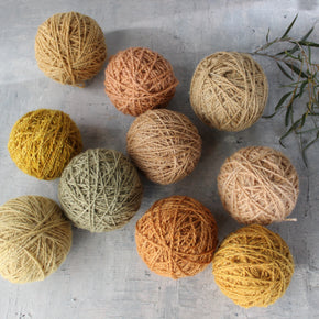 Plant Dyed Handspun Wool Yarn
