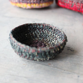 Local Handwoven Coloured Raffia Baskets