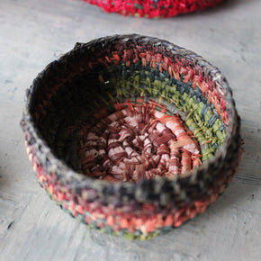 Local Handwoven Coloured Raffia Baskets