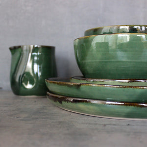 Green Ceramic Plates