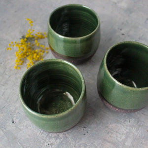 Green Ceramic Hug Mugs