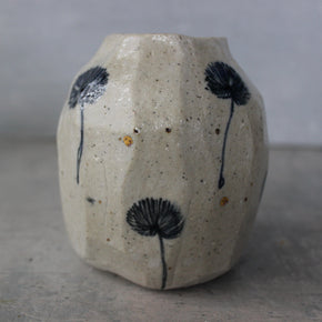 Dandelion Vase Indigo Gold