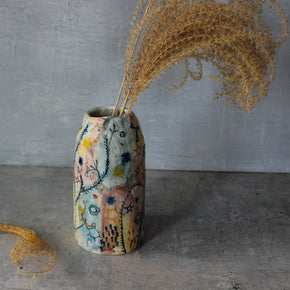 Large Stars & Cells Vase