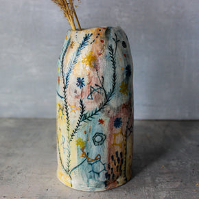 Large Stars & Cells Vase