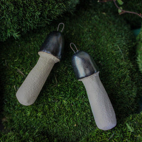 Hanging Ceramic Toadstool Ornaments