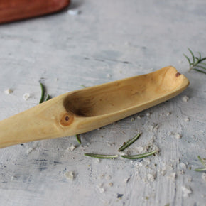 Hand Carved Wood Spoons Long
