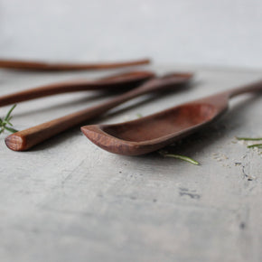 Hand Carved Wood Spoons Short