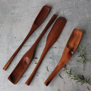 Hand Carved Wood Spoons Long