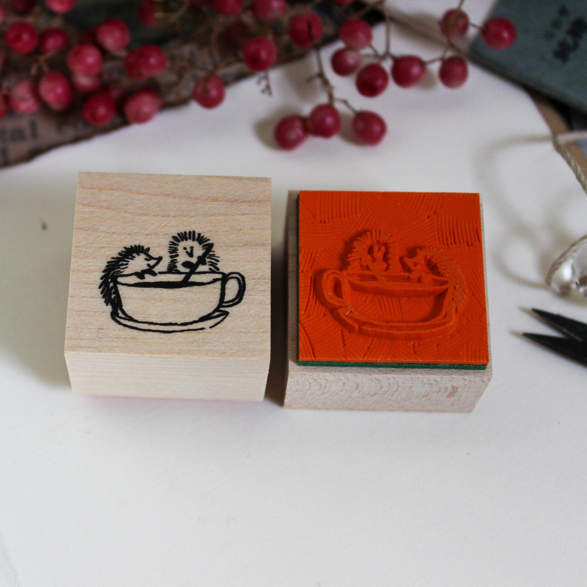 Japanese Rubber Stamps : Hedgehogs