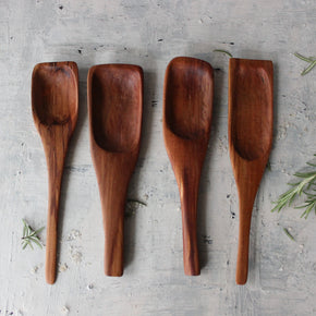 Hand Carved Wood Spoons Short