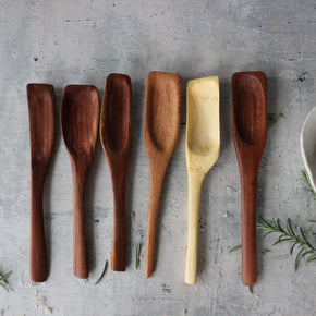 Hand Carved Wood Spoons Short