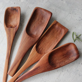 Hand Carved Wood Spoons Short