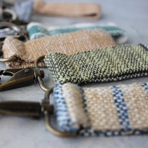 Handwoven Cotton Key Ring Fobs
