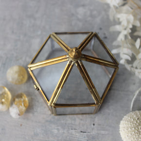 Little Brass Hexagonal Box
