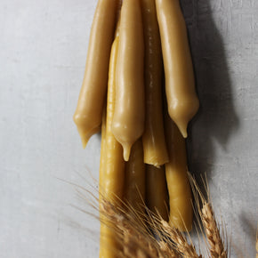 Local Beeswax Taper Candles
