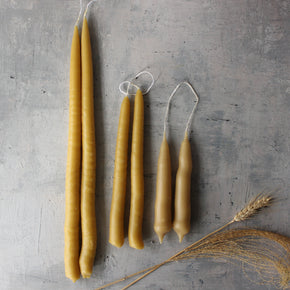 Local Beeswax Taper Candles